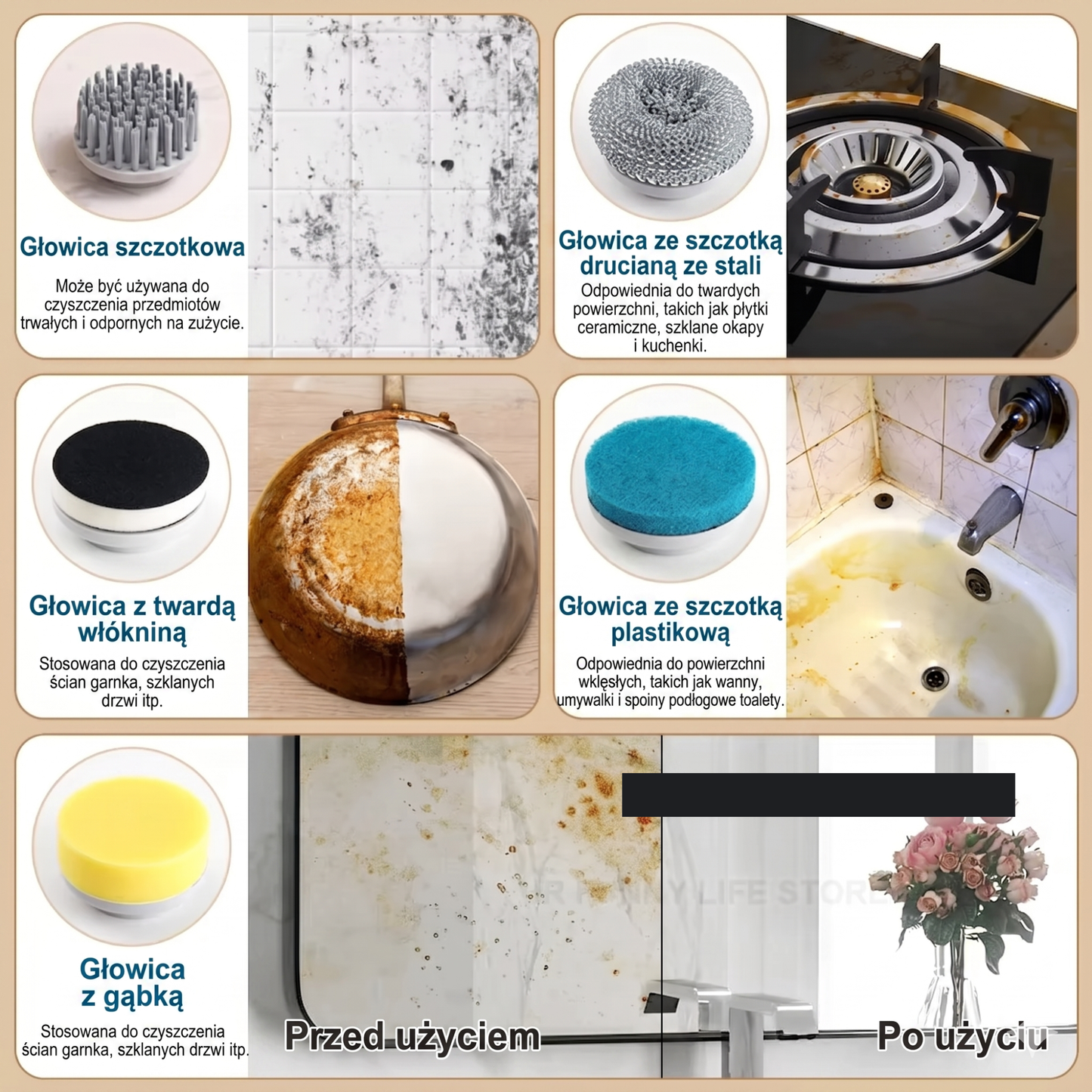 Spinclean™ — elektryczna szczotka czyszcząca
